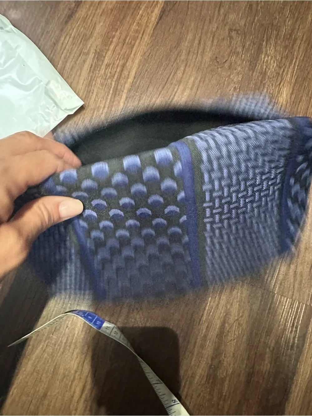 Bulgari Blue and Black Patterned Cosmetic Pouch